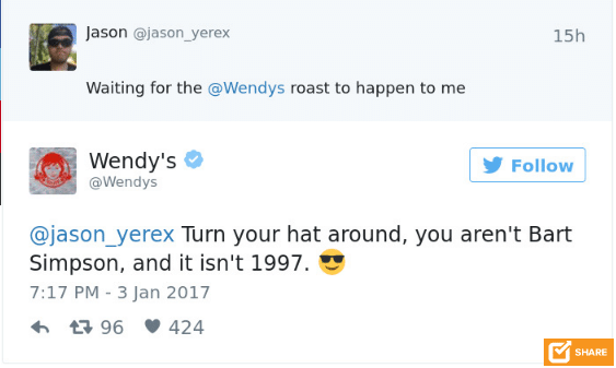 wendy's response