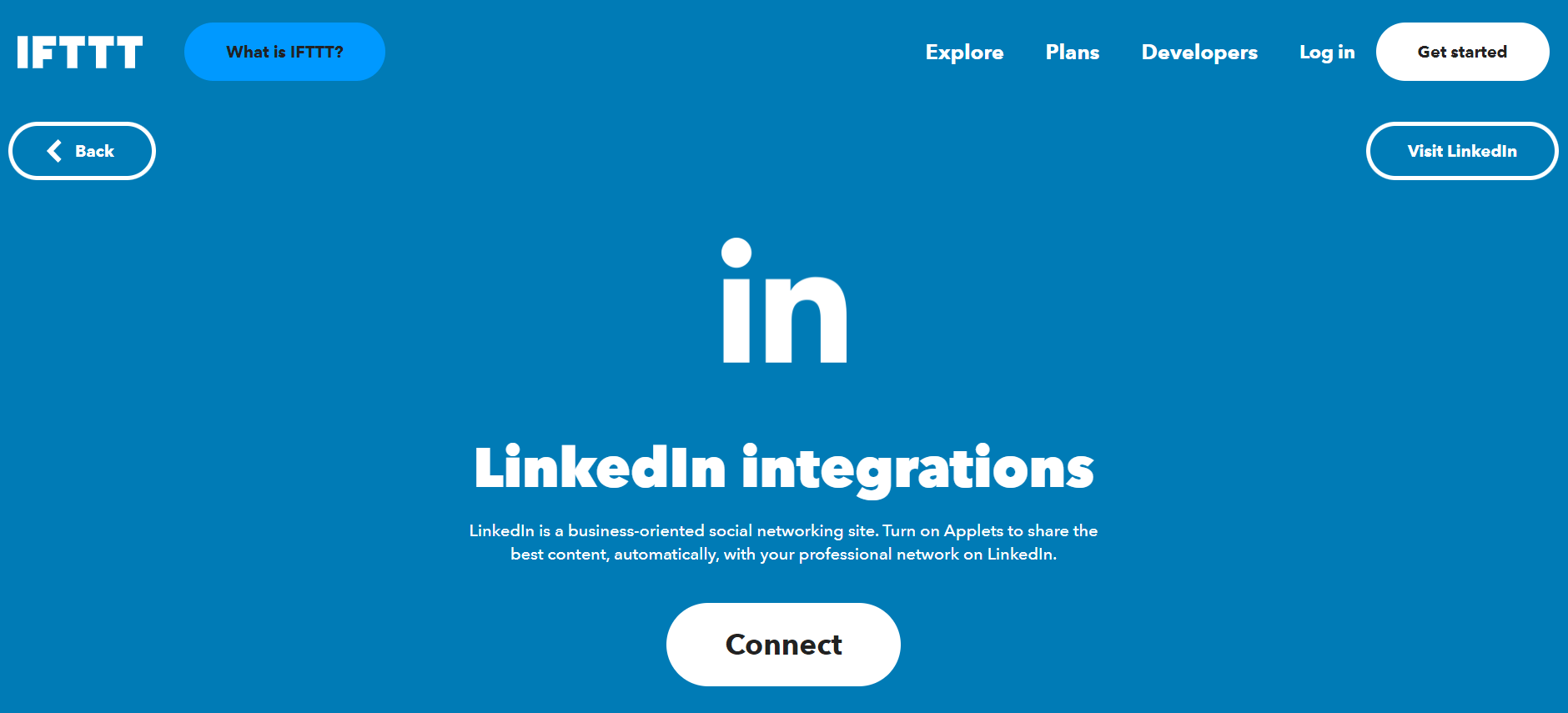 IFTTT, ‘’IF THIS, THEN THAT” - LinkedIn Tools