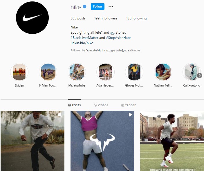 Nike Customer-centered accounts