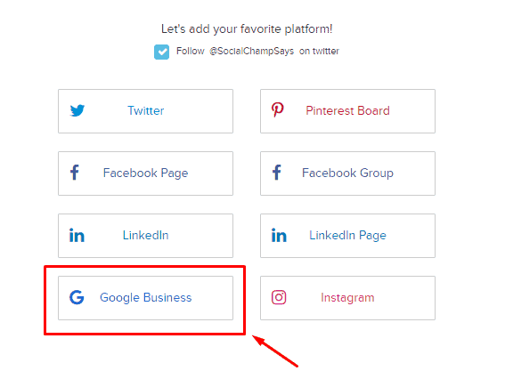 Adding Google My Business on Social Champ