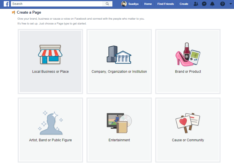 Facebook Business Page