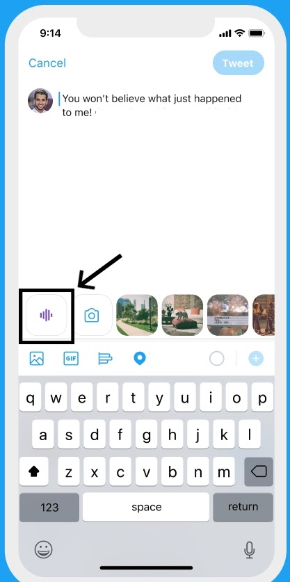 How to make a Voice tweet
