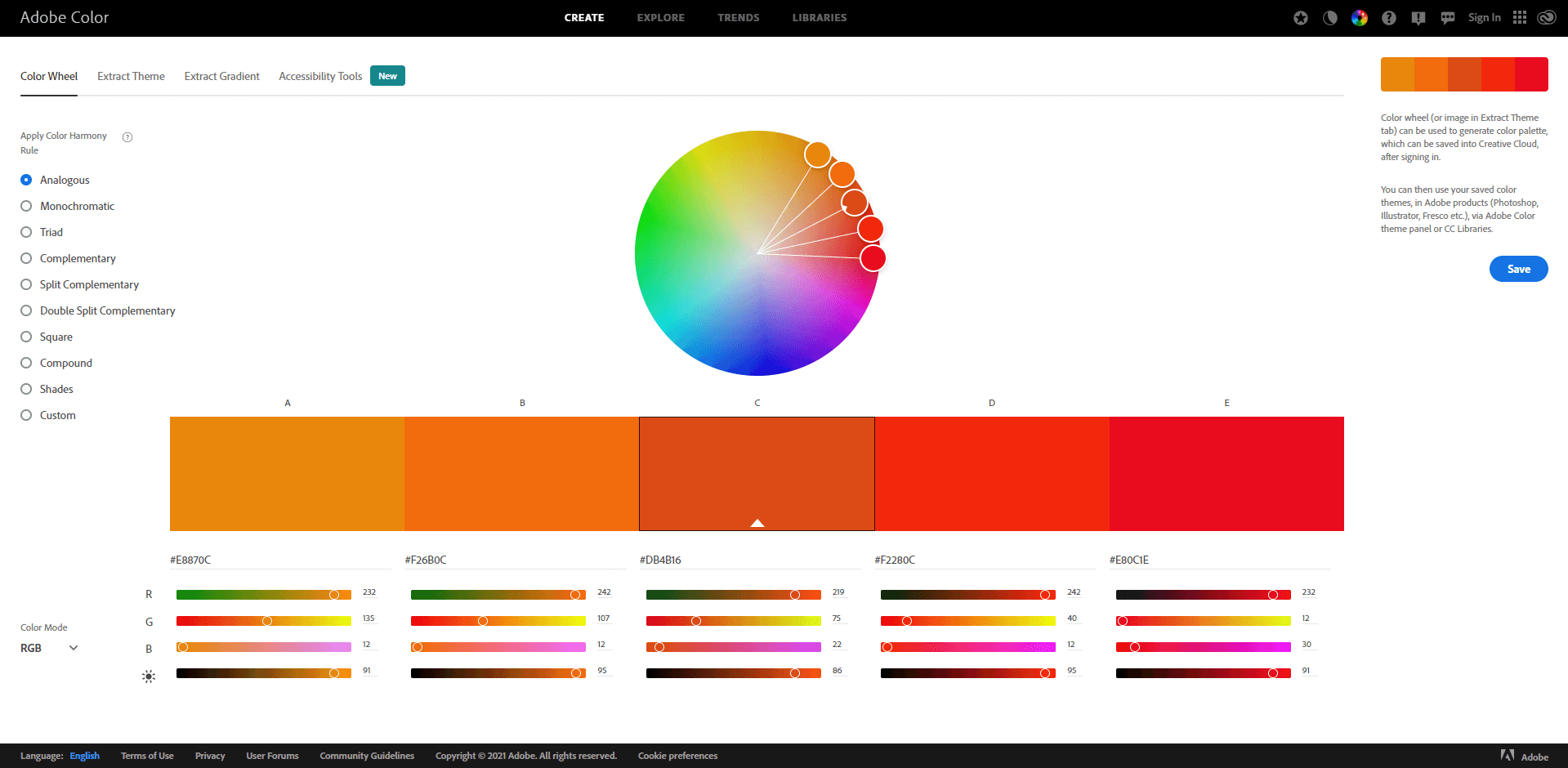 Adobe color