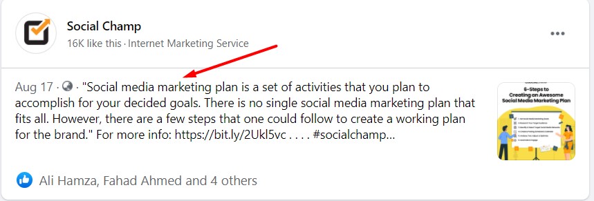 Optimize Facebook Posts 3