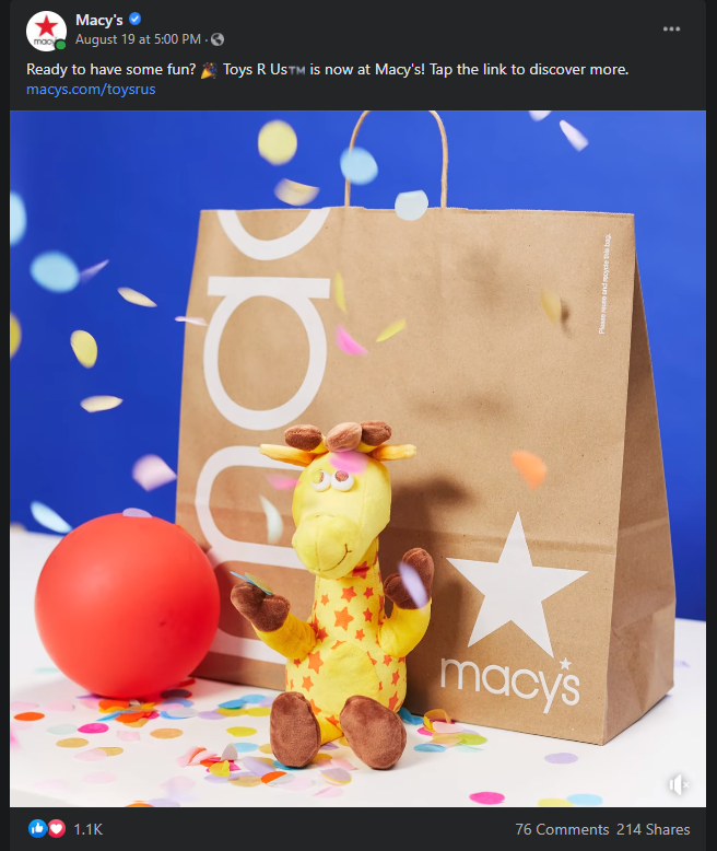 Toys are us - macys