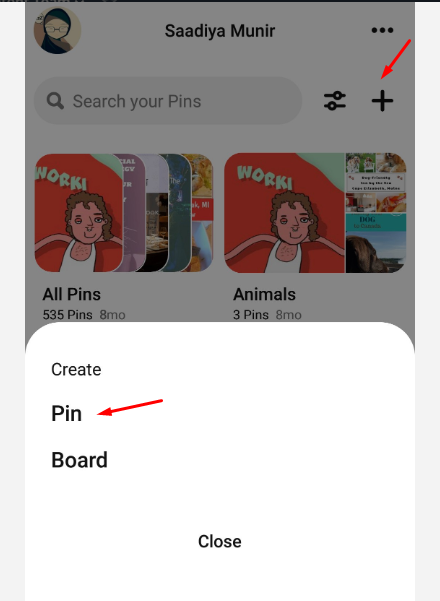 how to post on pinterest on phone