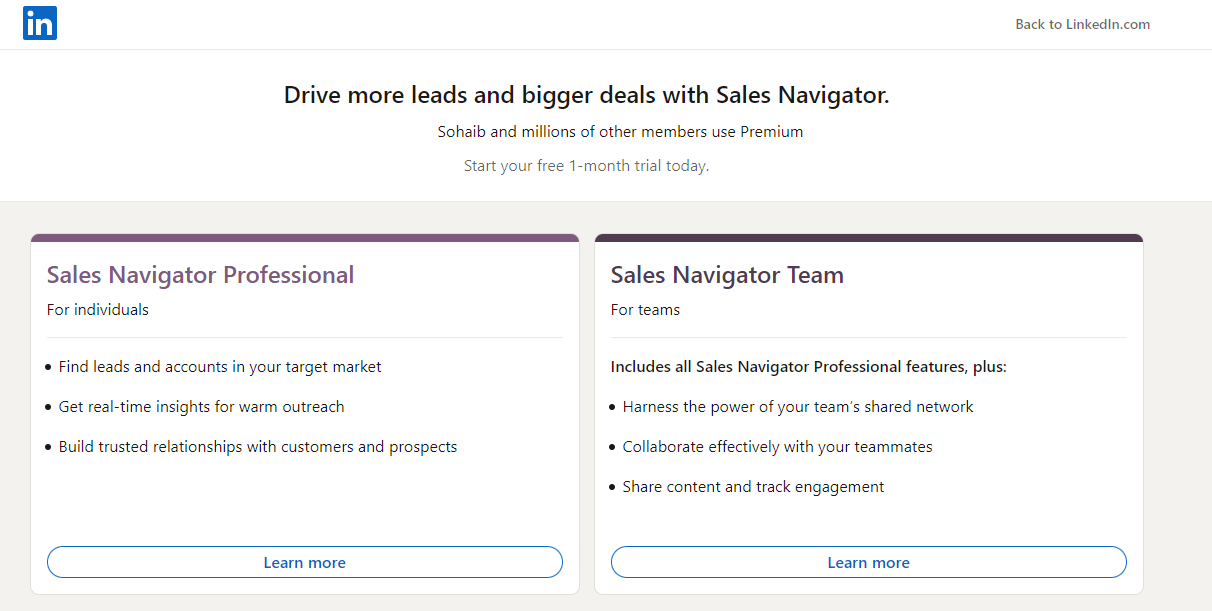 LinkedIn Sales Navigator