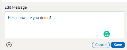 LinkedIn edit message after sending