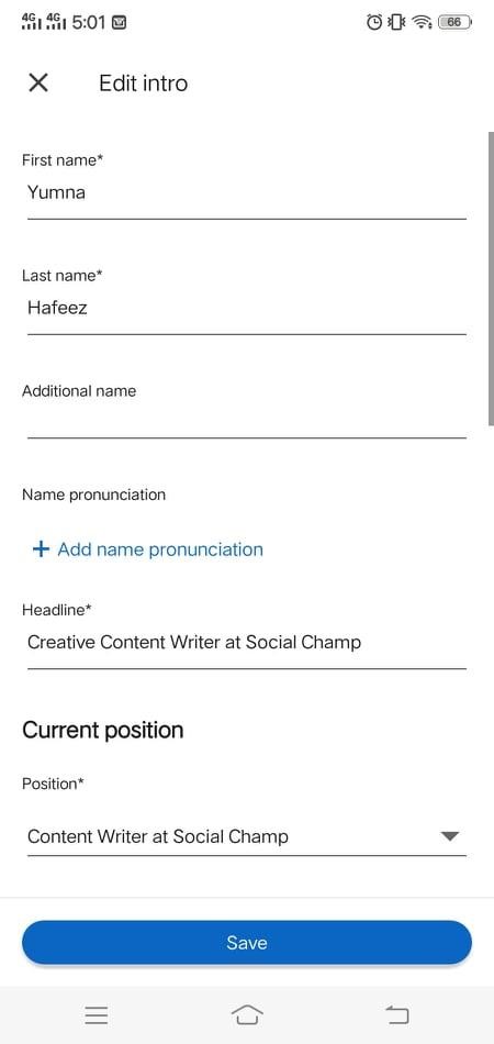 LinkedIn name pronunciation