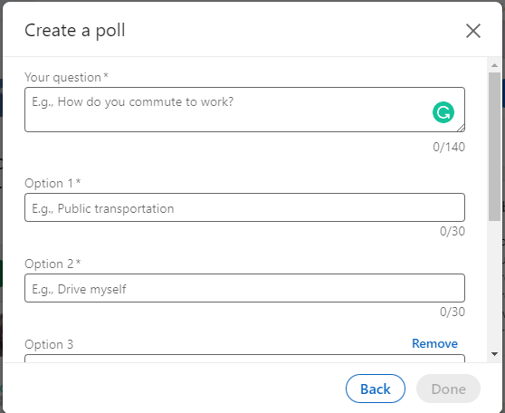 Create a Poll