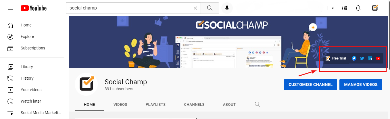 Social Champ YouTube Channel