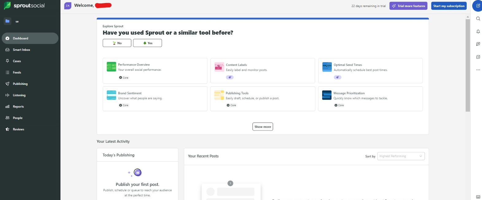 sproutsocial's dashboard