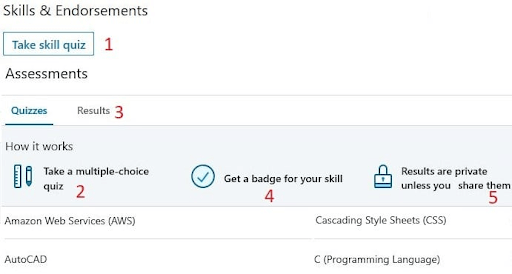 Take LinkedIn’s Skills Assessment