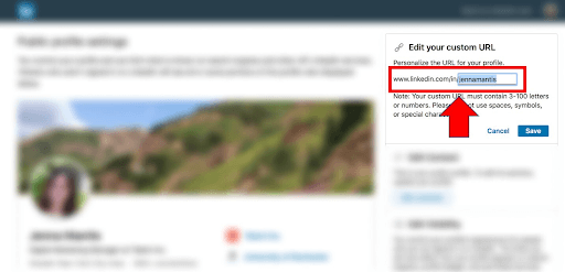 Customize your LinkedIn URL