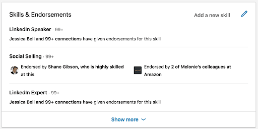 LinkedIn Skills and Endorsements 