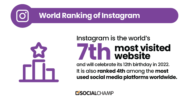 Instagram Metrics - 7th most visited website