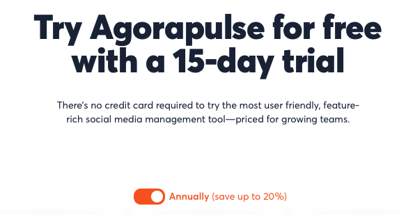 Agorapulse Trial Period in 2022