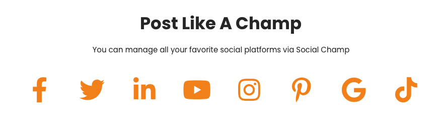 Social Champ's Integrations