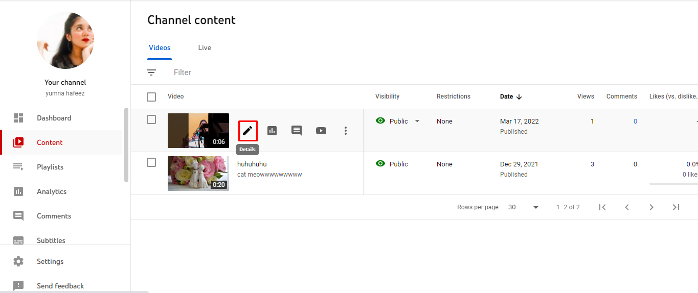 Yt upload step 6