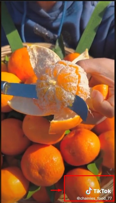 Fruit cutting TikTok