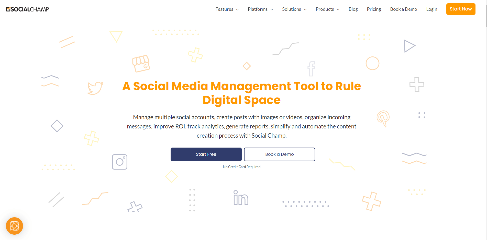 social champ homepage