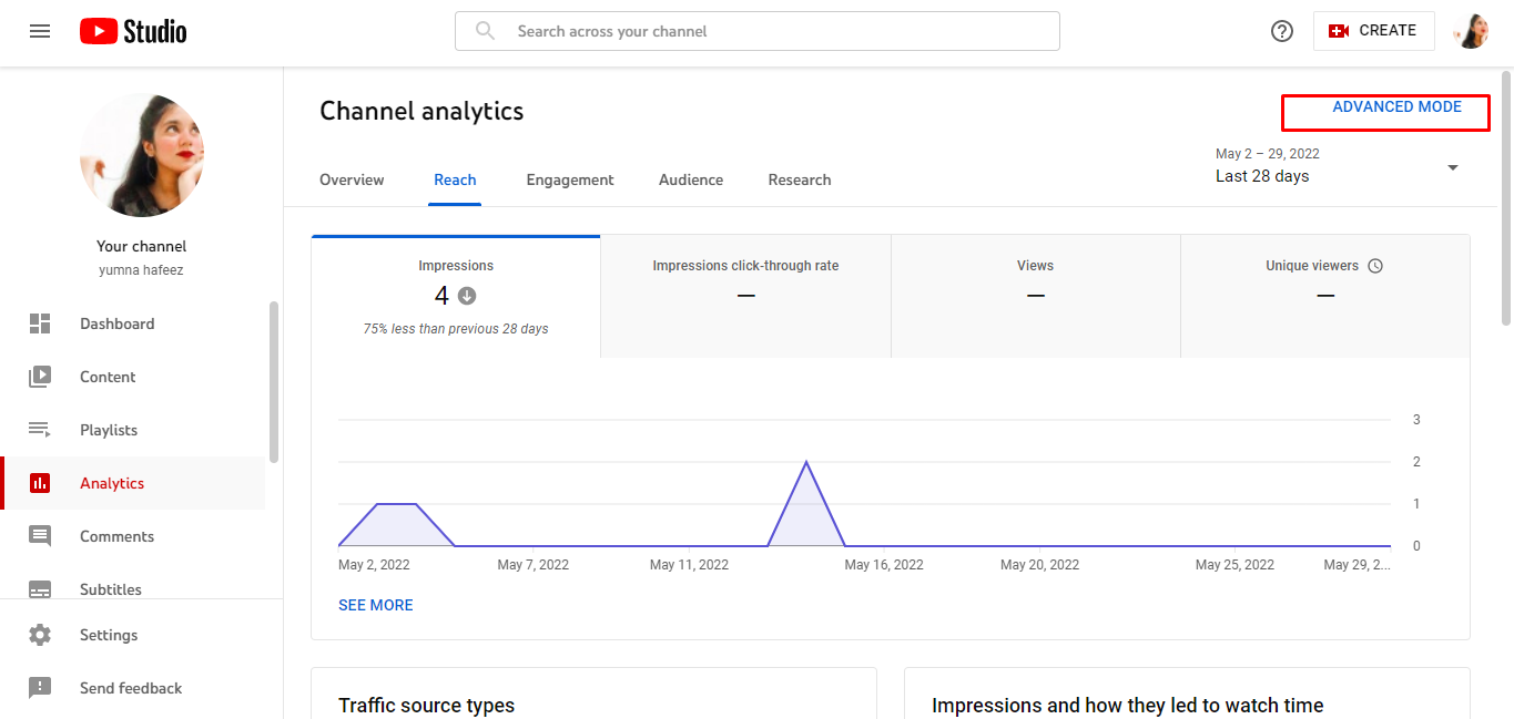 YouTube Analytics step 5