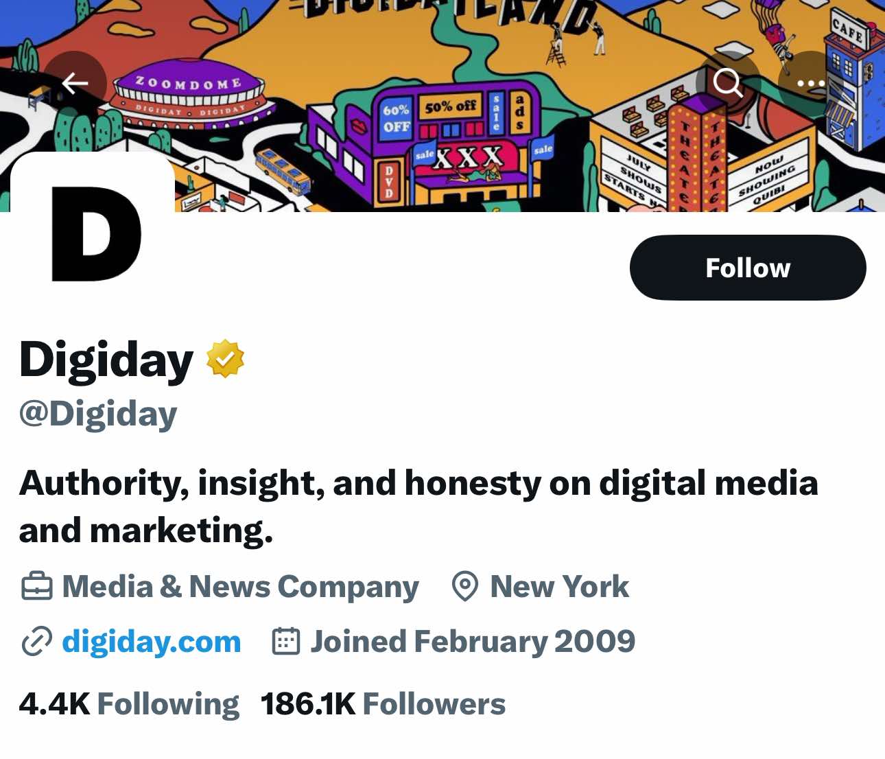 Digiday Twitter Profile