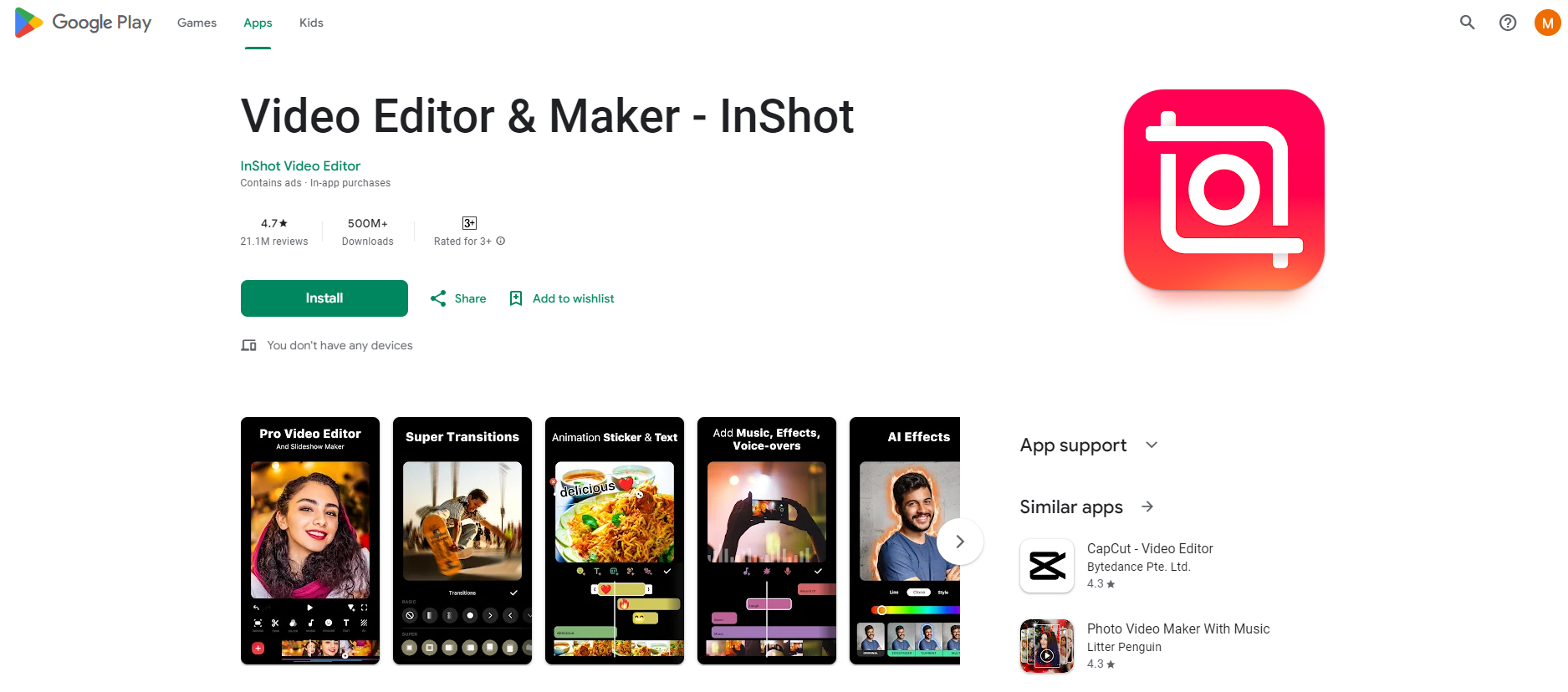 InShot App