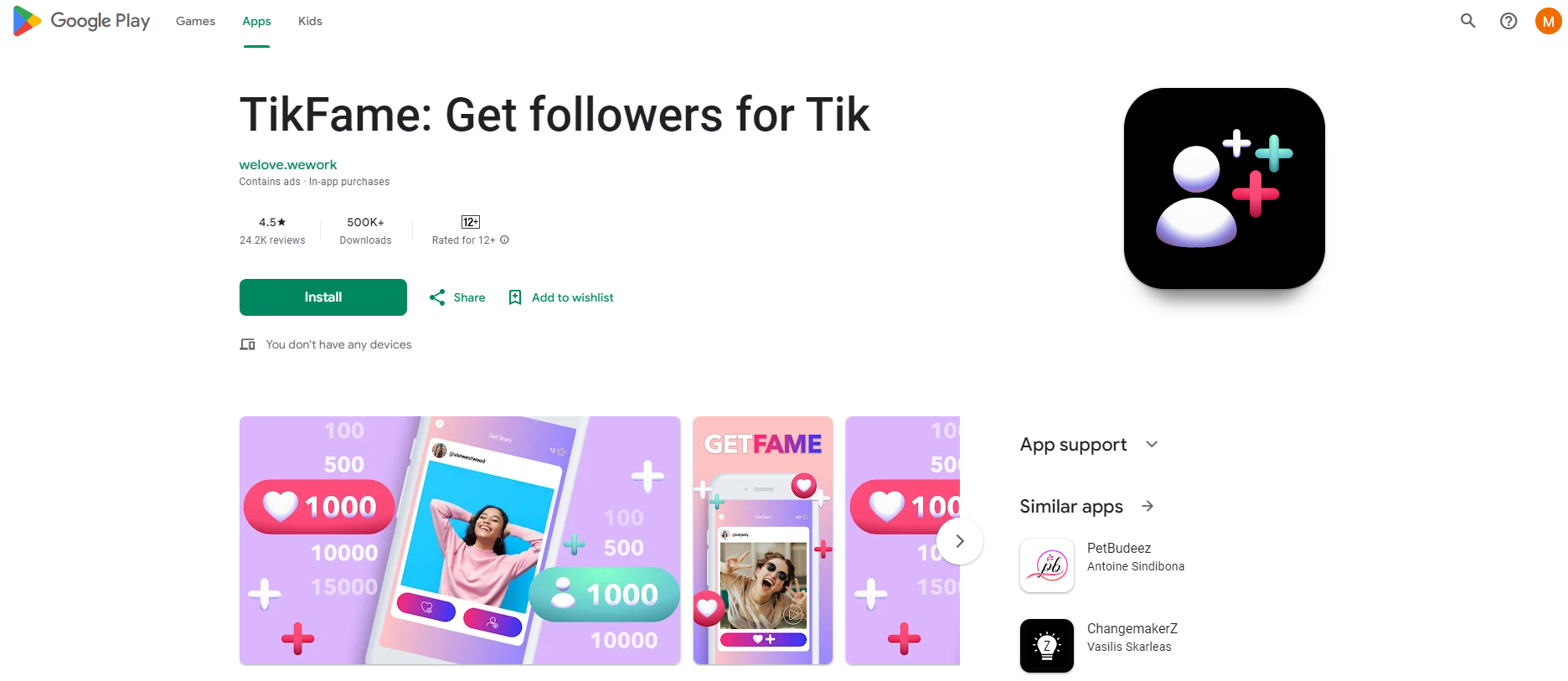 TikFame App