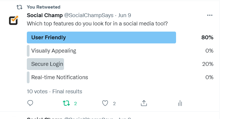 Social Champ Twitter Poll