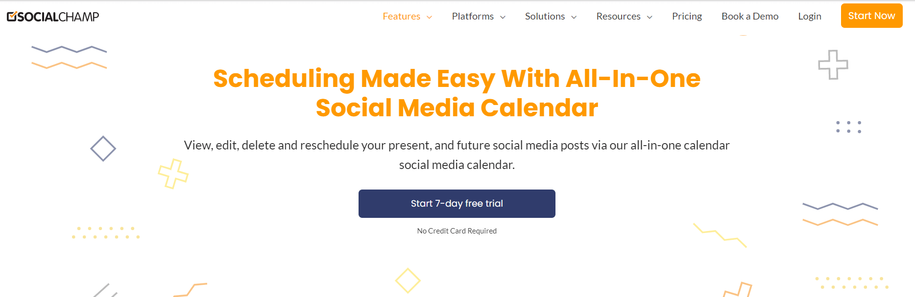 Social Champ Content Calendar