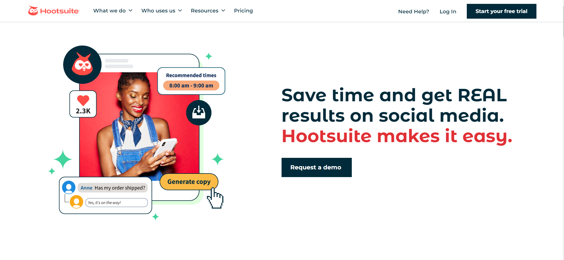 Hootsuite Landing Page