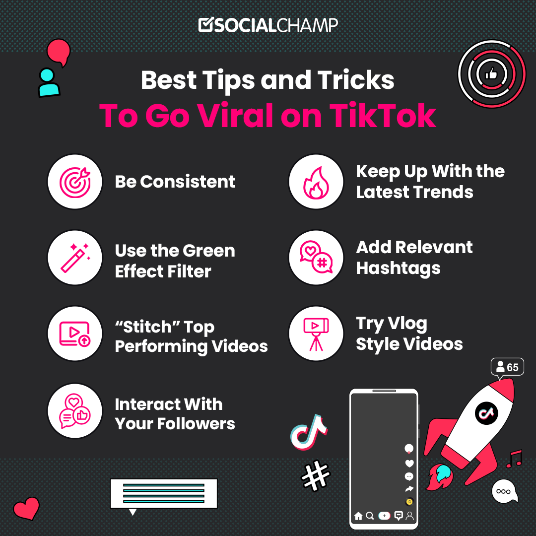 best tips and tricks to go viral on TikTok