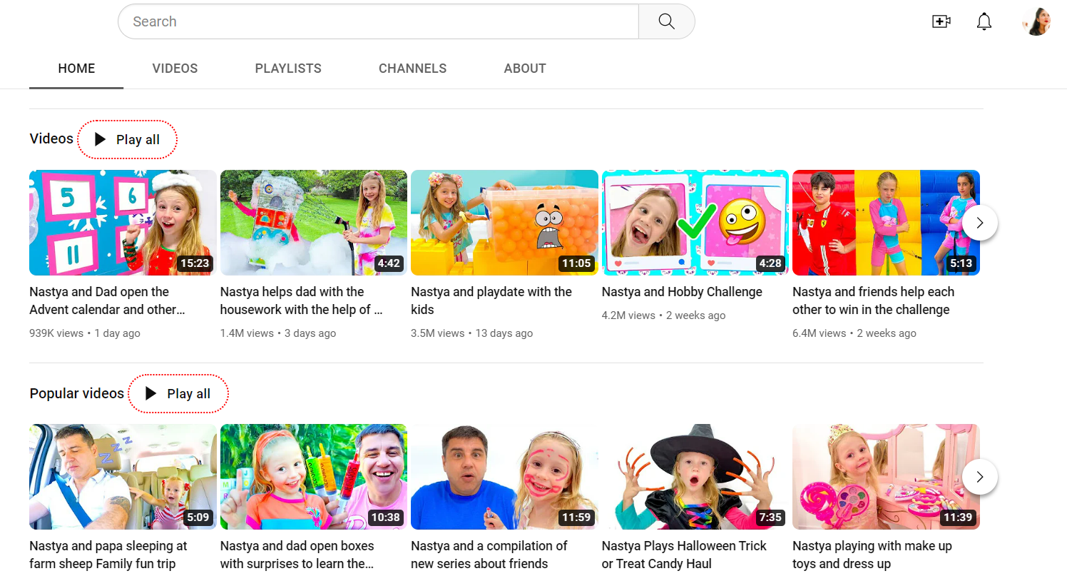 Snapshot of Vibrant YouTube Thumbnails