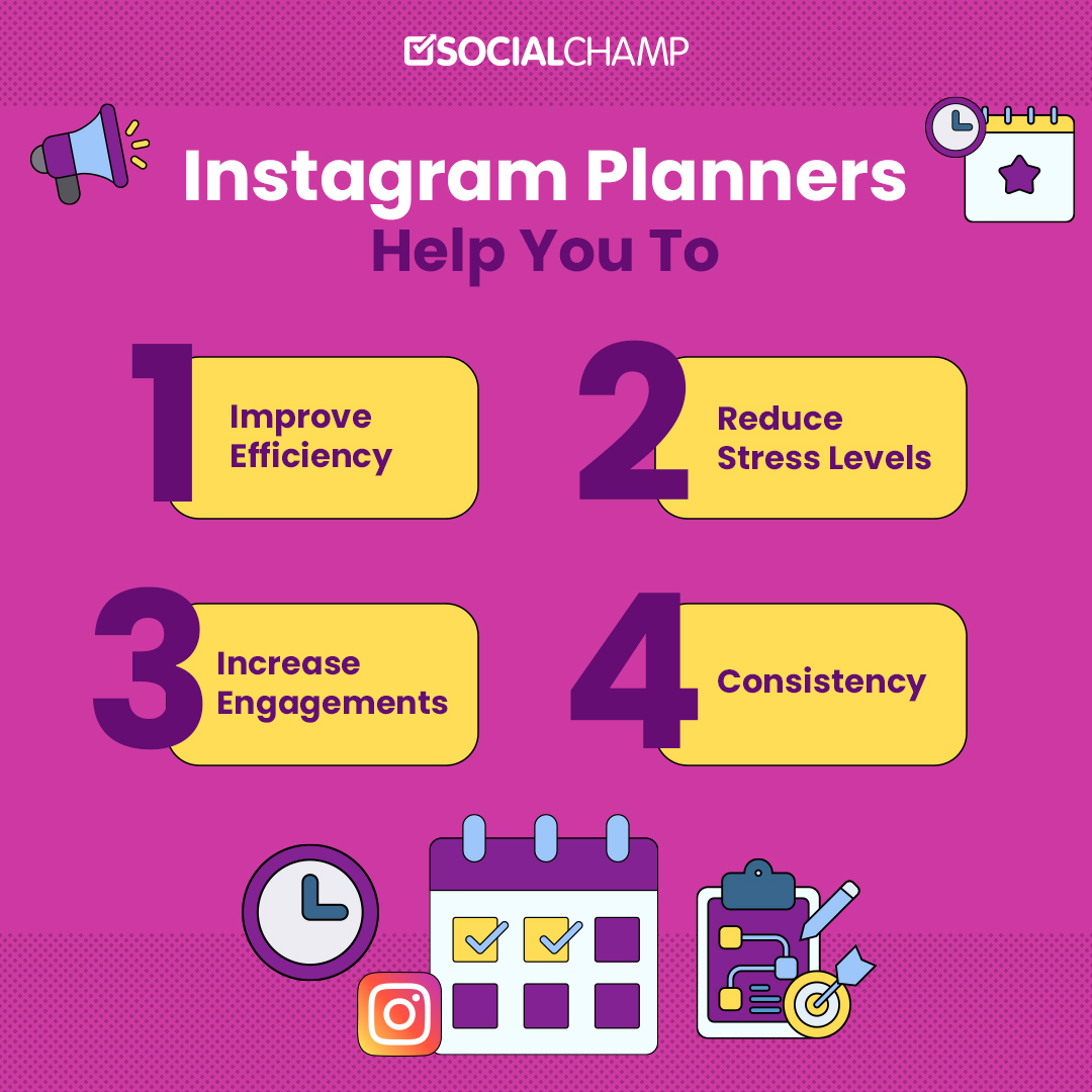 An Infographic Showing the Benefits of Instagram Planners