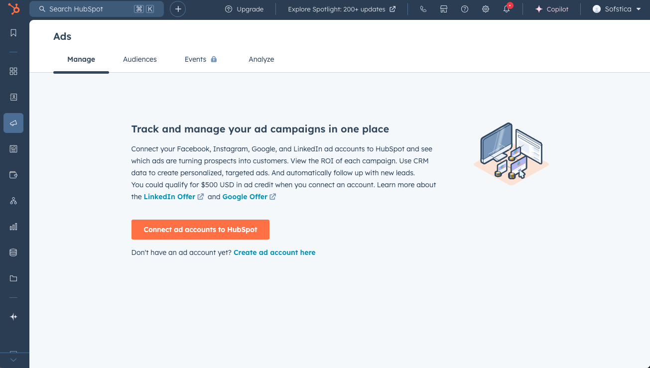 Hubspot Ads Management