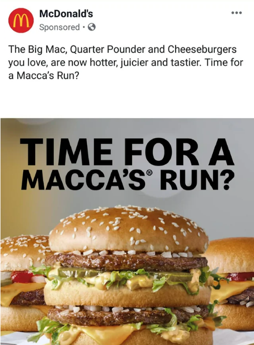 McDonald's Ad Copies