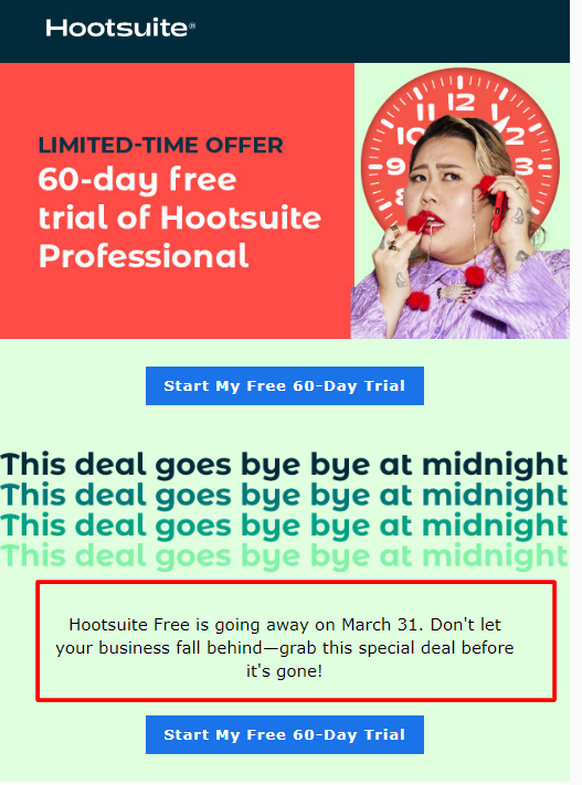 hootsuite free plan email