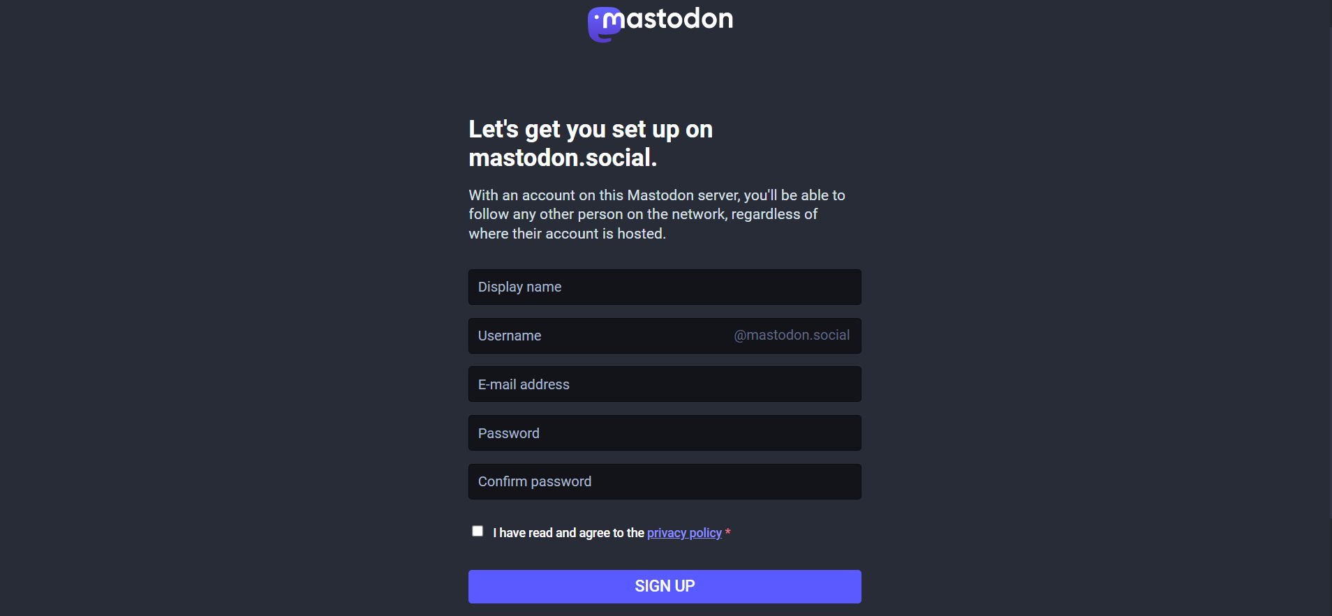 How to Create a Mastodon Account 3