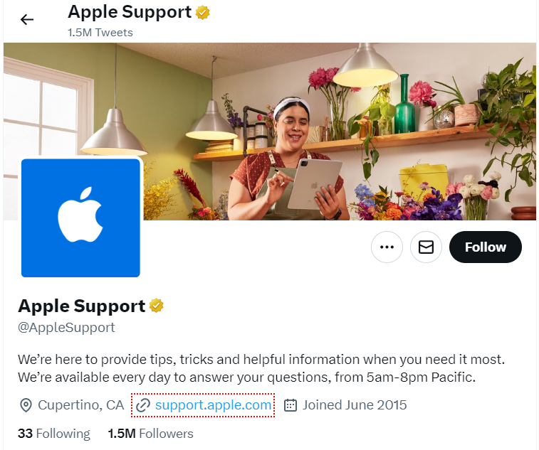 Twitter Customer Service - Apple Support