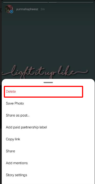 How to Delete Your Instagram Story? 2