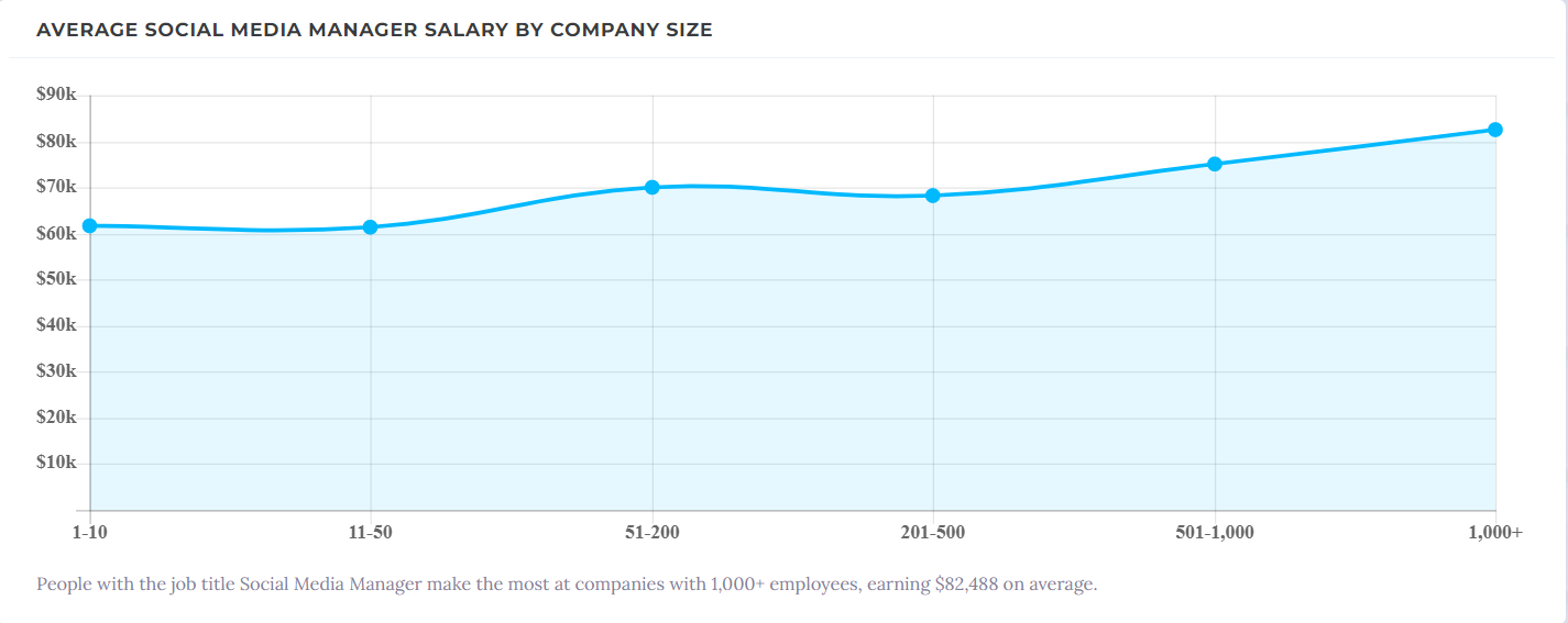 Social Media Manager Salary by Industry & Company Size