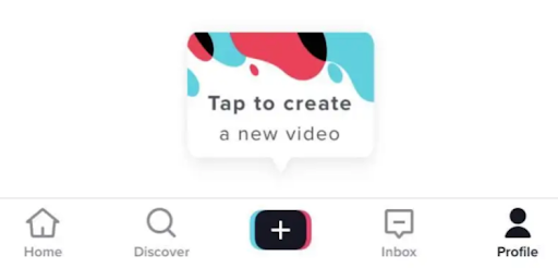 tiktok + button