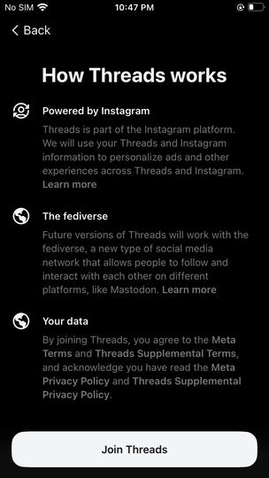 How Instagram threads work