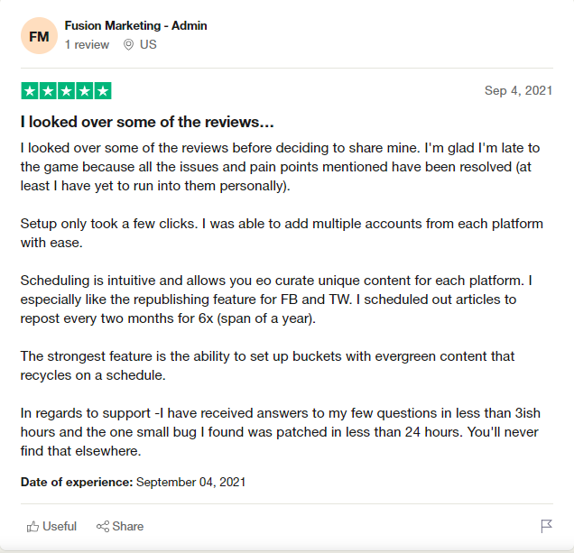 Social Champ Review on Trustpilot