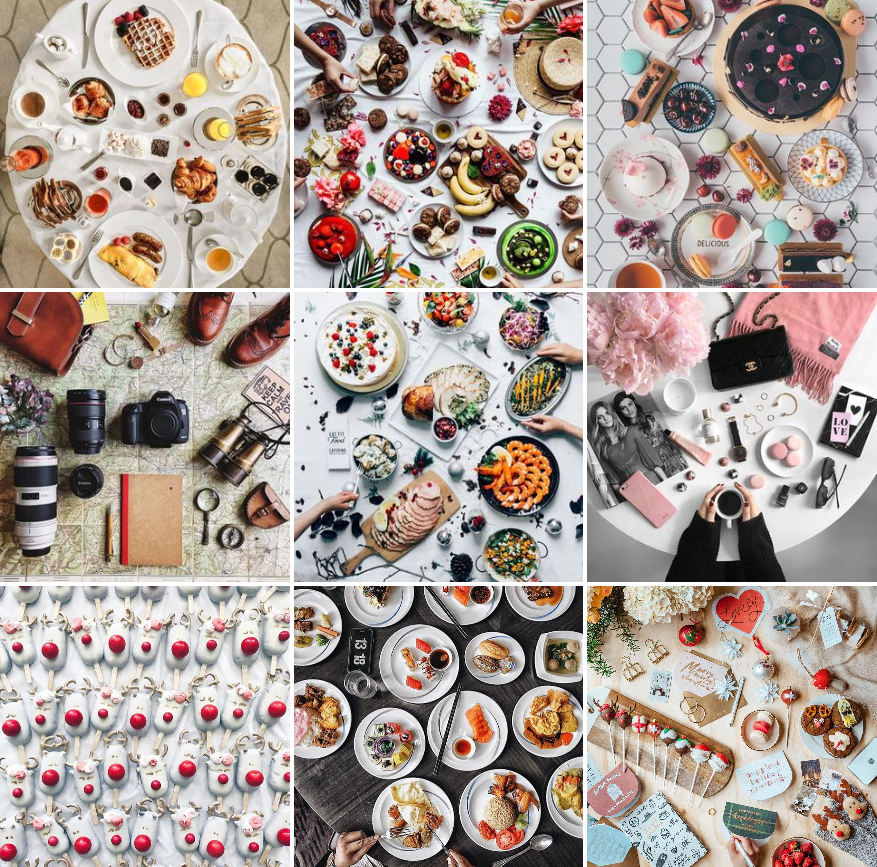 flatlays Instagram profile