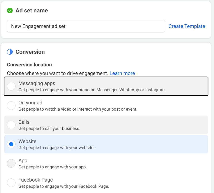 Facebook ads manager step 4