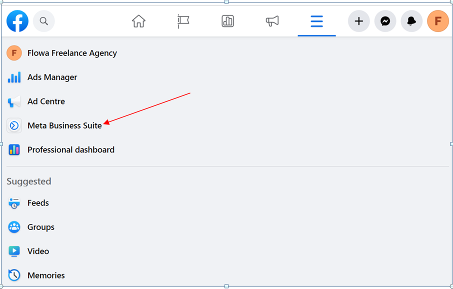 Scheduling Instagram Stories Using Meta Business Suite step 2