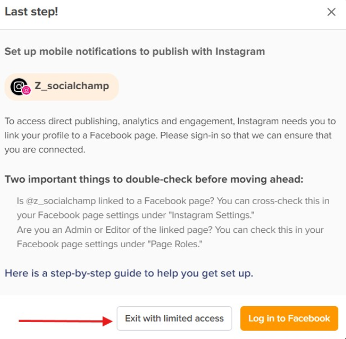 Schedule Instagram Story with Social Champ Step 7