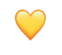 Yellow heart emoji